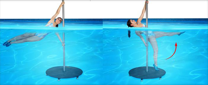 aquapole dance упражнения на пилоне под водой