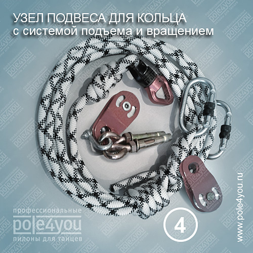 крепление для воздушного кольца, полотен