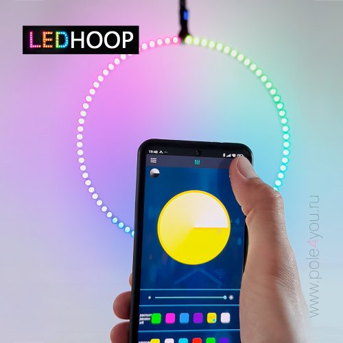 LED HOOP светящееся кольцо для воздушной гимнастики фото 3 LED HOOP светящееся кольцо для воздушной гимнастики фото 3