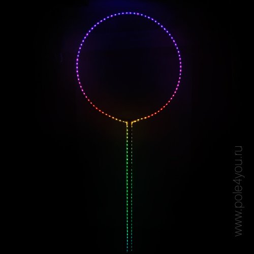 Партерное кольцо на пилоне с LED подсветкой Партерное кольцо на пилоне с LED подсветкой
