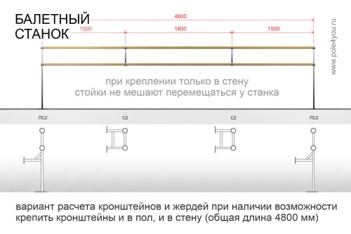 Жердь из БУКА - для хореографического станка (1,5 или 2 м) фото 6